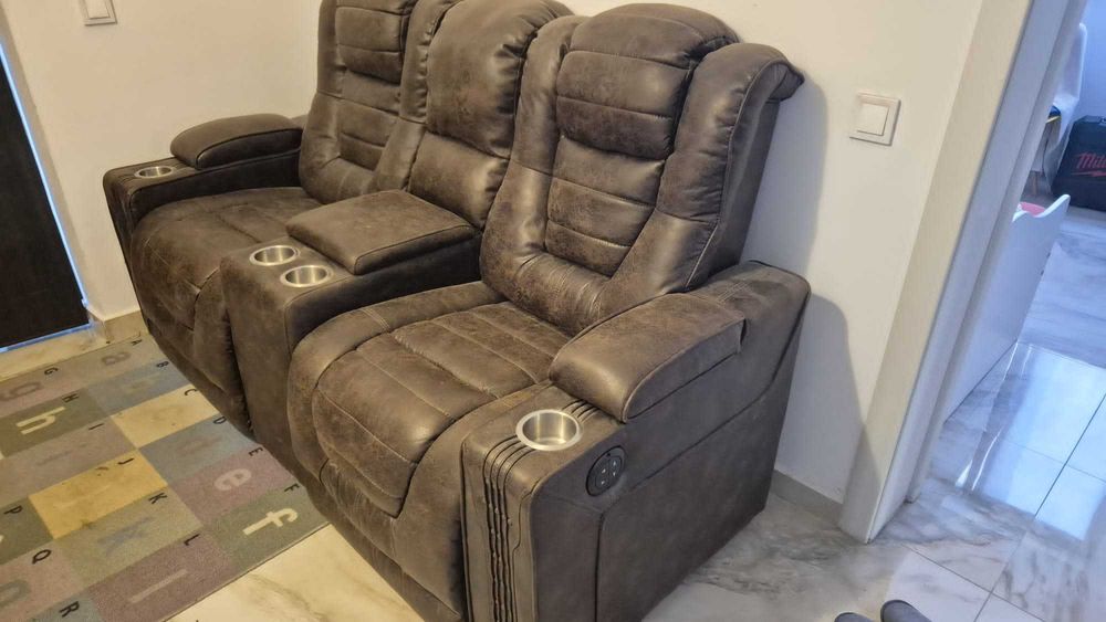 canapele din piele import SUA