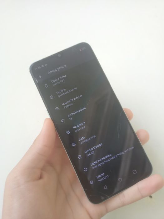 Realme C35 8/128gb sotiladi xolati yaxshi Срочно продаю Реалме 8/128гб