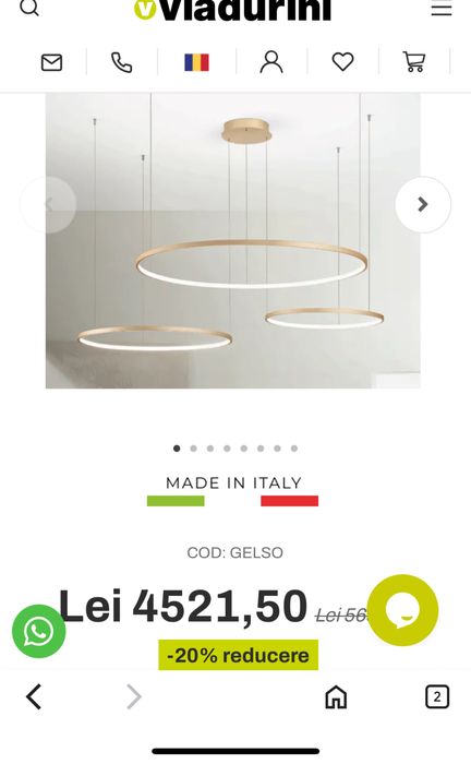 Lustra/candelabru cu 3 leduri, led, corp de iluminat