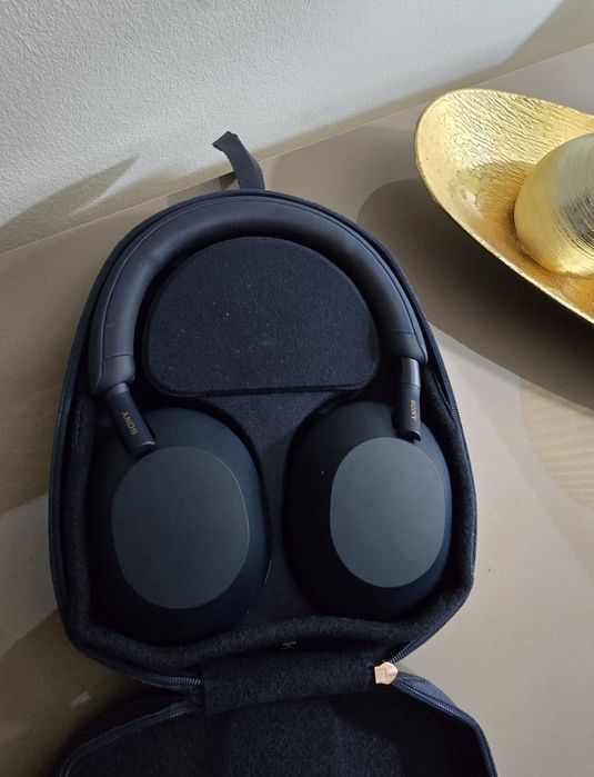 Casti SONY WH-1000XM5, Bluetooth, Over-ear, Microfon, Noise Cancelling