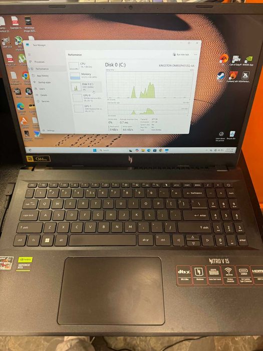 Hope Amanet P5-Laptop ACER Nitro V15, Ryzen 7 7735HS/RTX 4050 6 GB