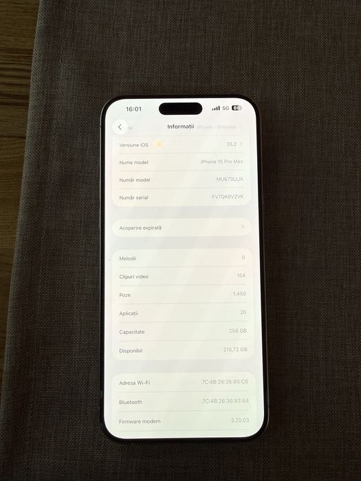 Vand Iphone 15 Pro Max