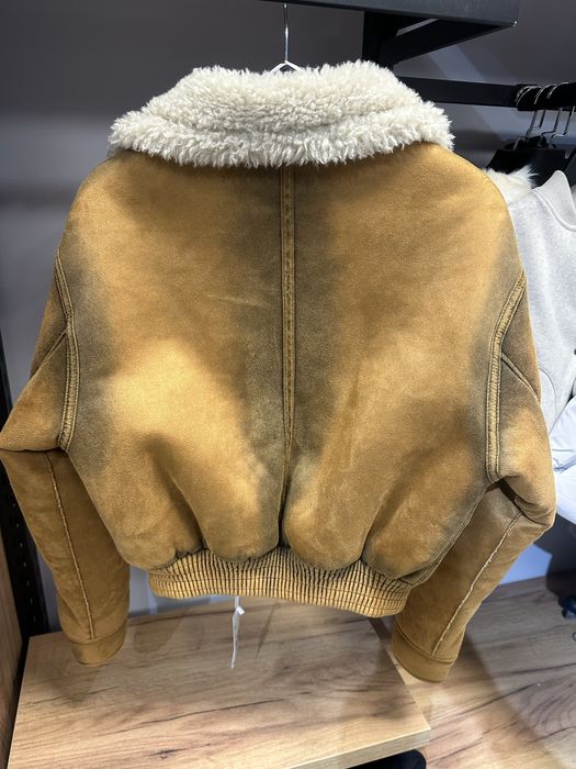 MANGO зимно късо  яке цвят горчица