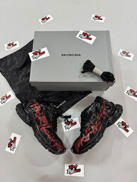 Adidasi Balenciaga Runner Graffiti Negri Noi Calitate Superioara