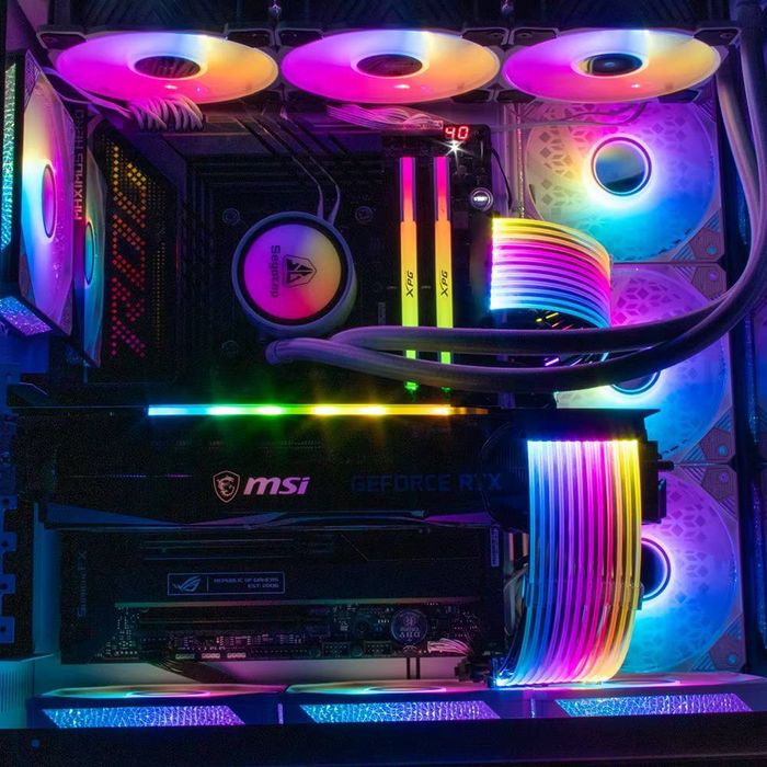 RGB кабели-удлинители питания для ПК (24 pin / 8 pin / 6+2 pin