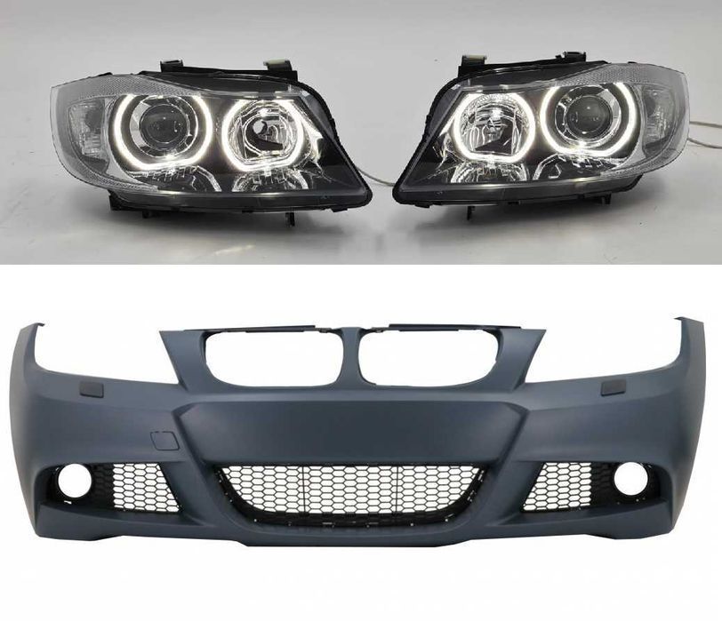 Pachet Bara Fata M plus Faruri Angel Eyes BMW Seria 3 E90
