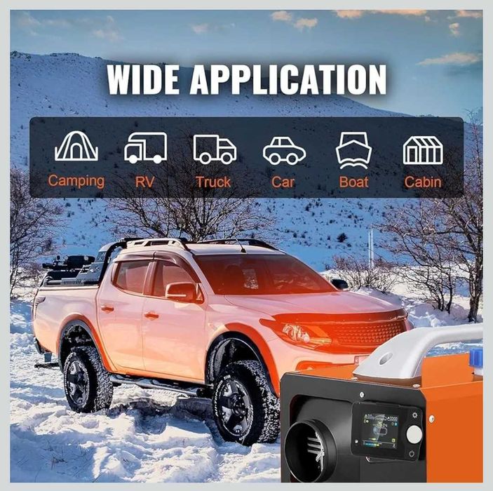 Webasto 12V 24V 8kw + bluetooth STANIS Sirocou Portabil auto  Vevor