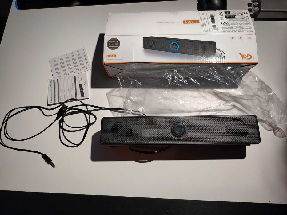 Soundbar PC YSD E-3511, Bluetooth, USB, AUX, Stereo 6W – Nou