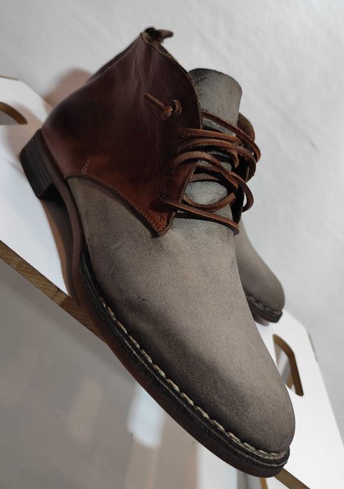 Ghete lace up 42 de lux Silvano Sassetti NOI piele naturala moale