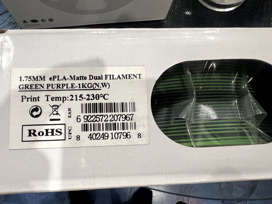 Filament Филамент ESUN PLA Silk (одна, двух, трех цветный, светящийся)