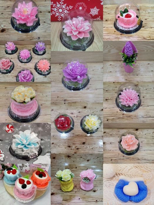 Букеты из мыла . Цветы из мыла