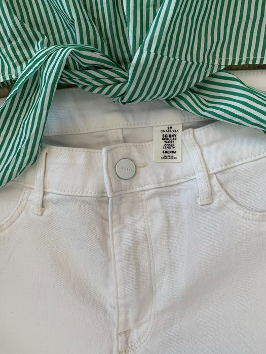 Blugi HM 29 (echivalent 38) albi superbi