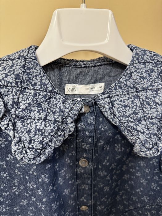 Дънкова рокля Zara за момиче 3г / 98см