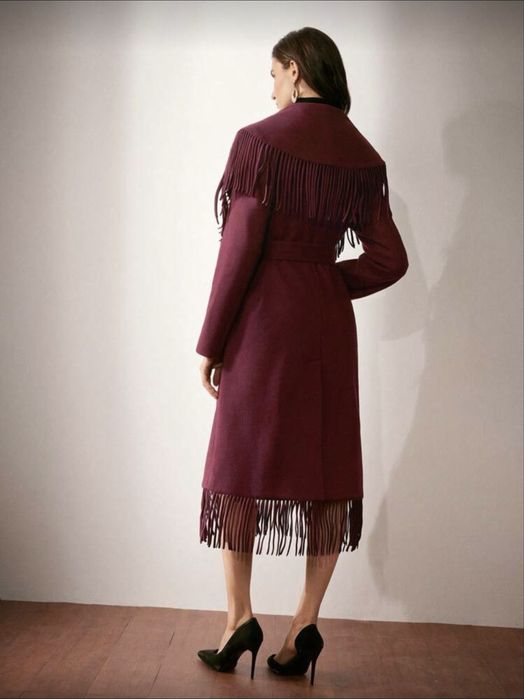 Палто с ресни, размер М