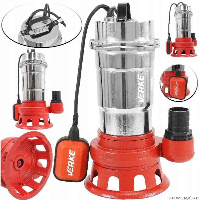 Pompa submersibila cu plutitor pentru apa murdara 2", 0.75kw debit 15