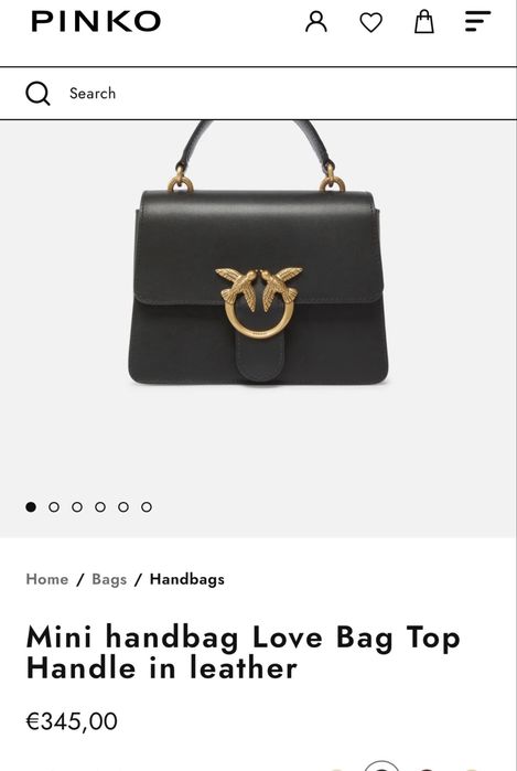 Дамска kожена чанта PINKO Love One