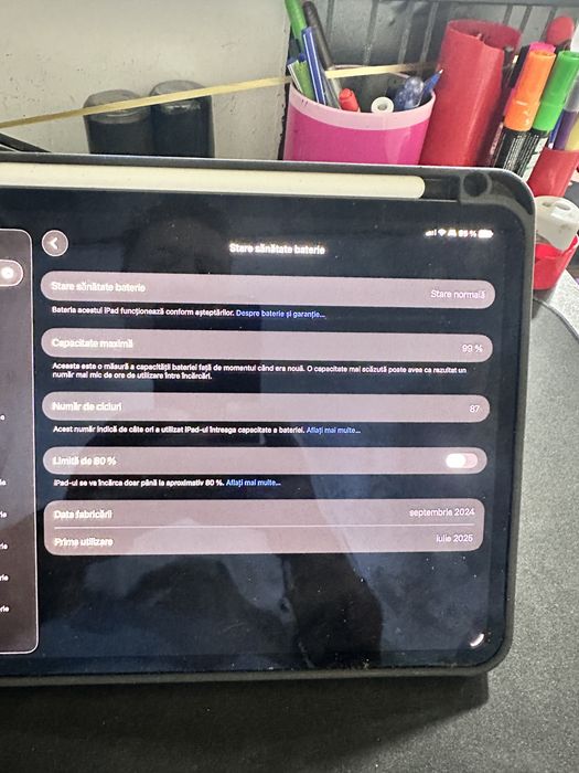 Vand iPad Pro 11’ M4 512GB Wi-Fi + Cellular + Apple Pencil Pro, 99% baterie, factură și garanție pana in iulie 2027 la Orange