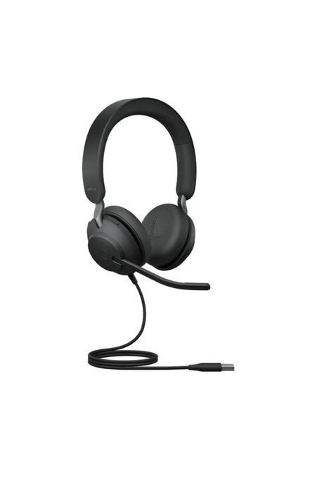 Casti stereo cu microfon Evolve2 40 SE, Jabra, USB-A, Negru