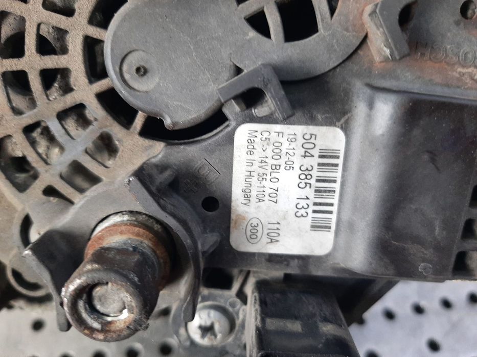 alternator  2.3 d fiat ducato  euro 5 504385133  f000bl0707