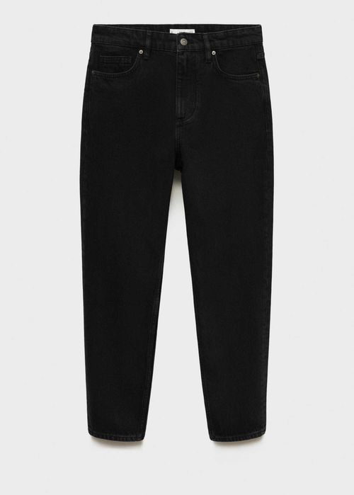 Черни Заострени Дънки - MANGO, Black Denim! 100 % Памук! Чисто Нови! Неизползвани! (Черни дънки със заострена кройка)