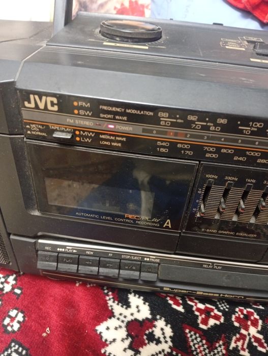 Radio dublu caset JVC   PC w 100 original