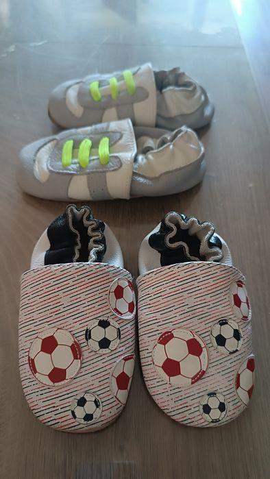 Детски пантофи от ест.кожа