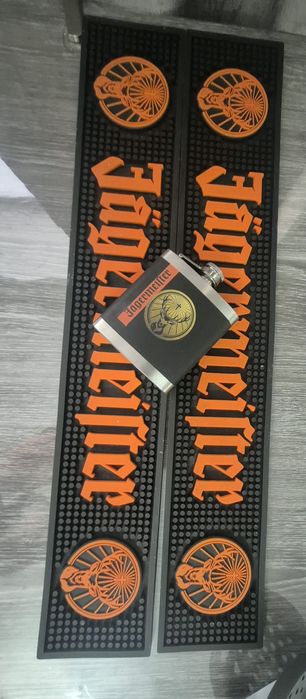 Коврик барный и фляжка Jagermeiste