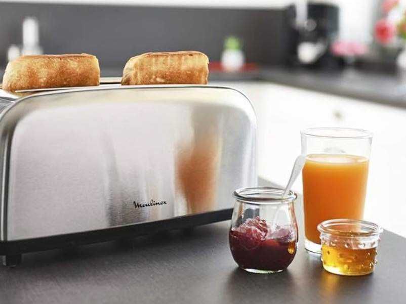 НОВ Тостер Moulinex Classic LS330D11 2 Tostadora 1400W