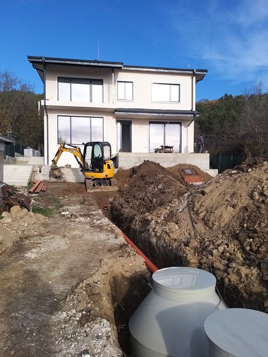 Услуги с мини багер JCB