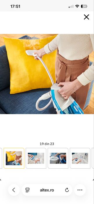 Vand aspirator vertical cu abur Rowenta Clean&Steam Multi