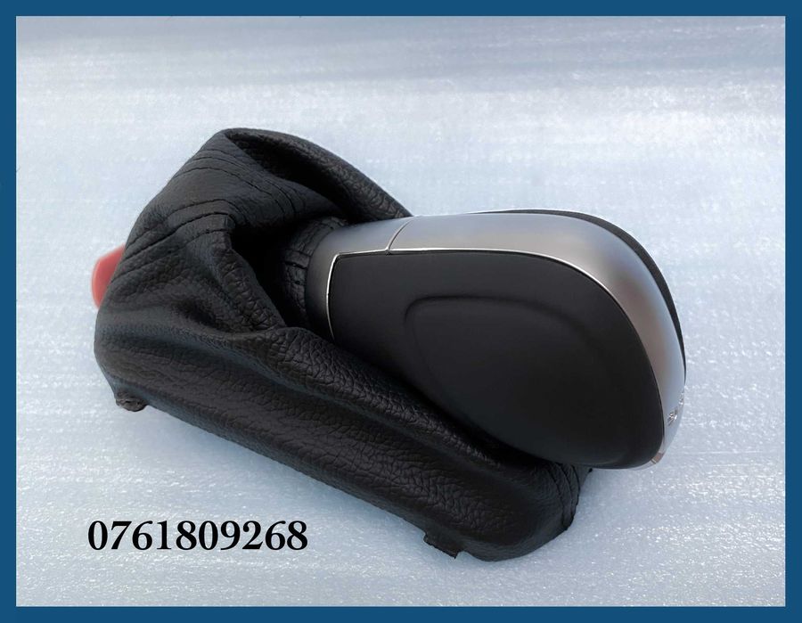 Manson + nuca schimbator din piele DSG pentru VW Golf 6 / Jetta / Eos / Passat B7 / CC / Tiguan / Sharan / Seat Alhambra