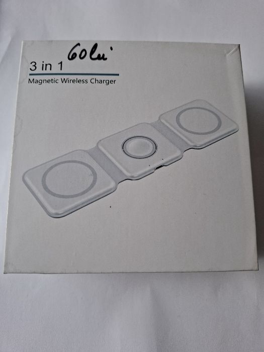 Incarcator wireless 3 in 1 smartwatch, airpods