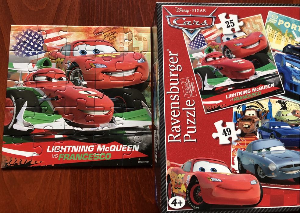 4 пъзела Ravensburger и Trefl 3+, 4+, 5+, наредени, много запазени