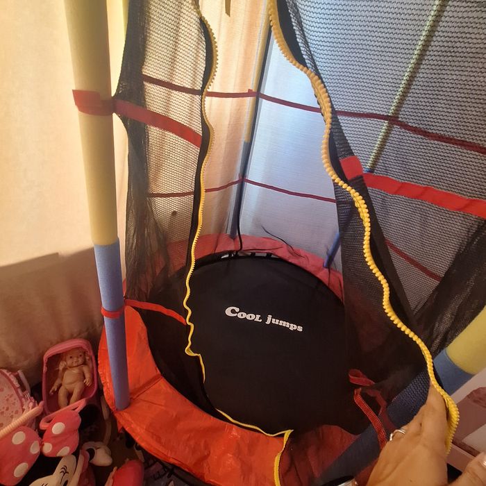 Батут/Трамплин с мрежа, Ø1.39x1.82м