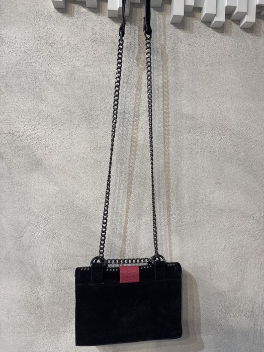 Zara дамска чанта от естествен велур