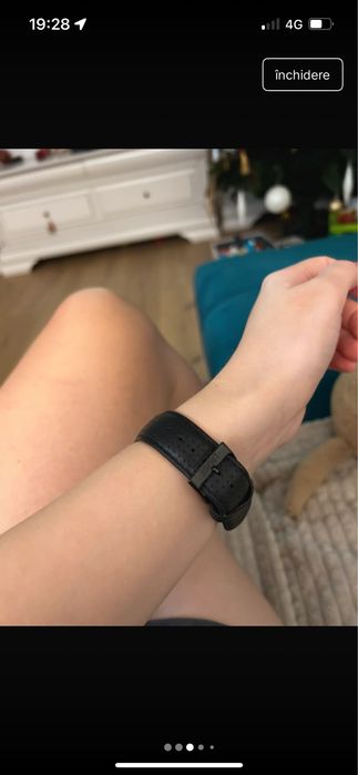 Ceas Esprit, curea din piele, rezistent la apa