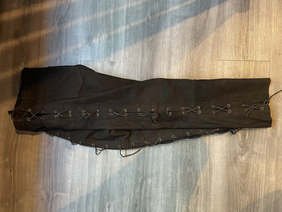 Pantaloni piele maro hand made Germania