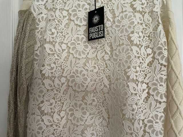 FAUSTO PUGLISI дантелена блуза НОВА с етикети