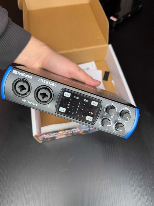 Външна аудио карта PreSonus Studio 26c USB-C аудио интерфейс.