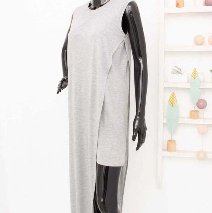 Acne Studios Ordelia дамска мини рокля сива с дълга част S