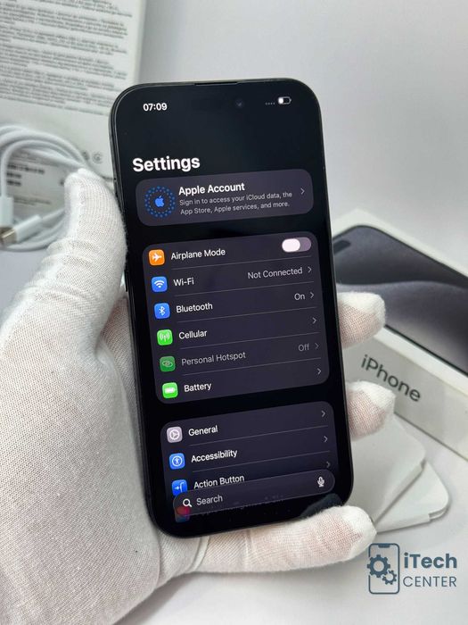 iPhone 15 Pro, 256GB, Black Titanium, НЕРАЗЛИЧИМ ОТ НОВ, 1г. ГАРАНЦИЯ!