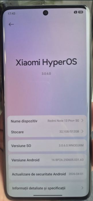 Xiaomi redmi 13 pro plus,12 GB RAM , 512 GB memorie