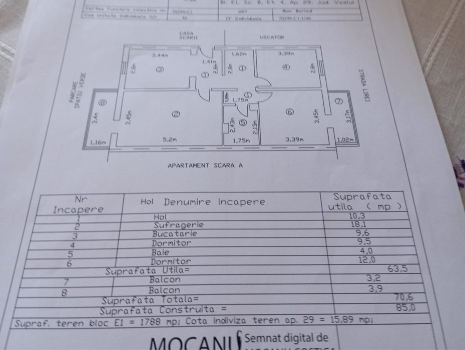 Vand/ Schimb Apartament 3 camere cu 2 camere Barlad