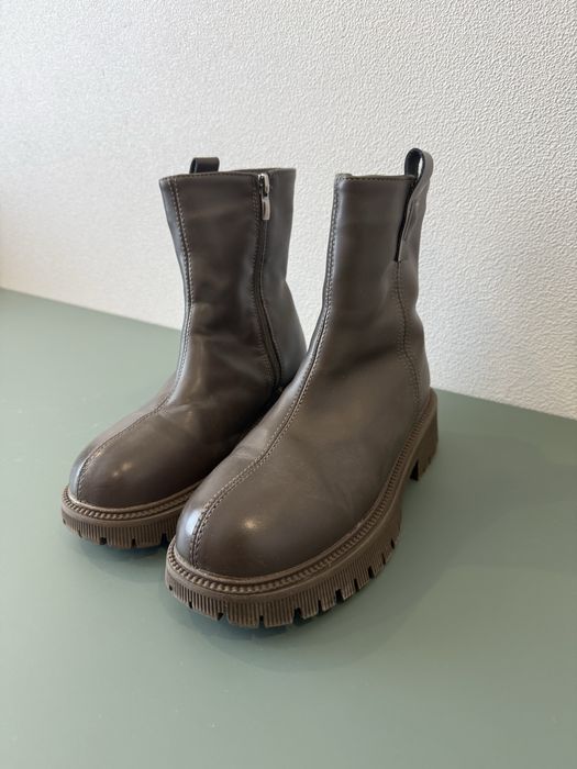 Сапоги кожа зима 35-36 размер