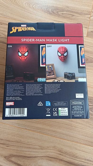 Лампа Spiderman Mask, 22 см