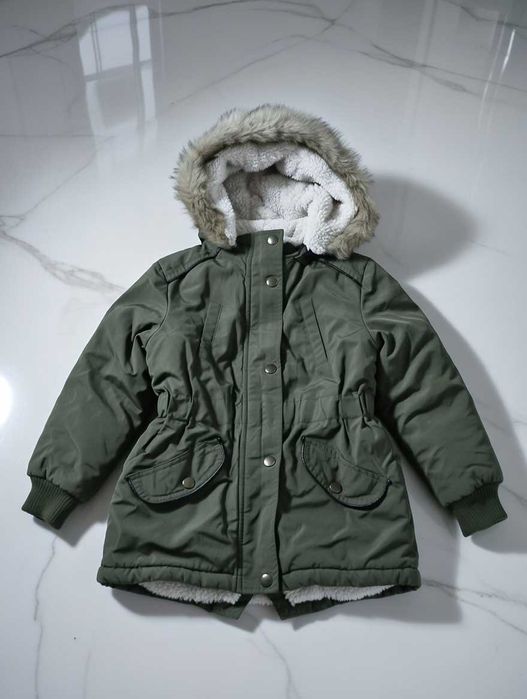 Детско зимно яке / Детска зимна парка за момиченце 5-6г. + ПОДАРЪК