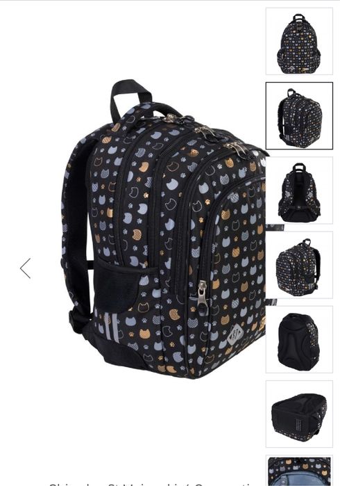 Ghiozdan St.Majewski, 4 Compartimente, Gama St.Right - Prestige Cats