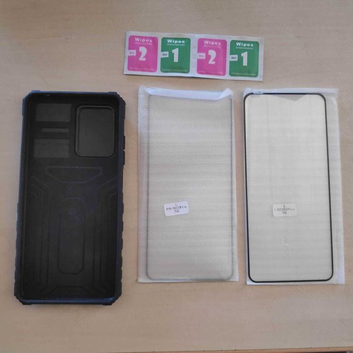 Удароустойчив кейс + протектори за Xiaomi Poco X5