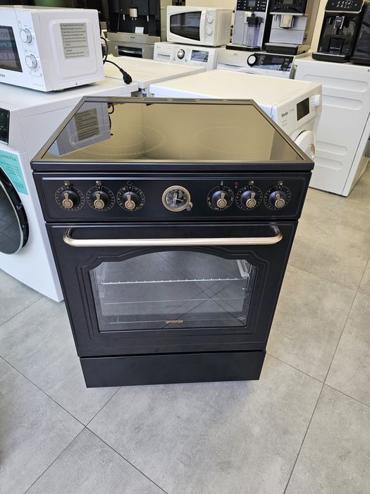 Нова! Ретро печка/фурна Gorenje с керамичен плот свободностояща 60 см.