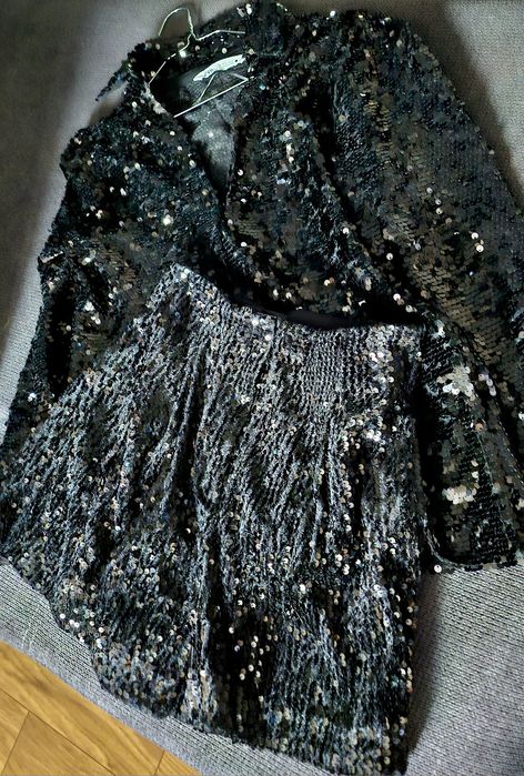Комплект покрит с пайети Zara